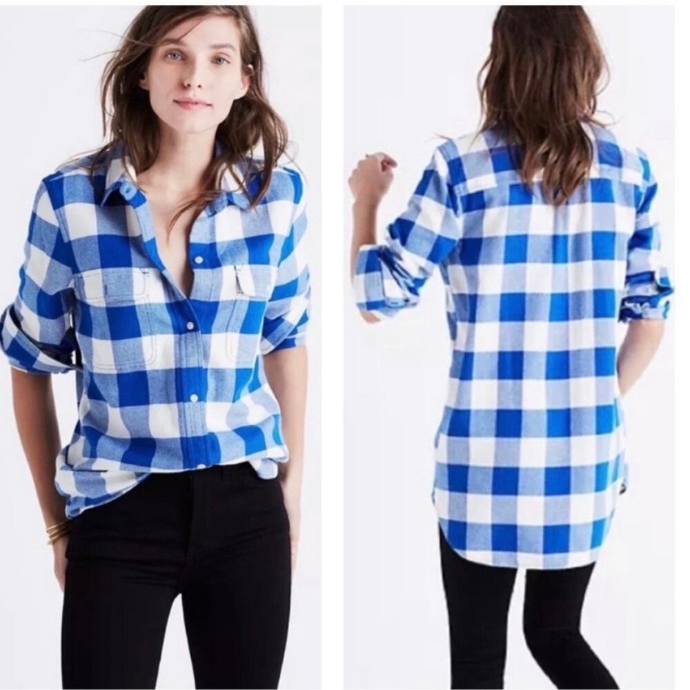 Madewell Classic Ex-Boyfriend Buffalo Plaid Flannel Shirt